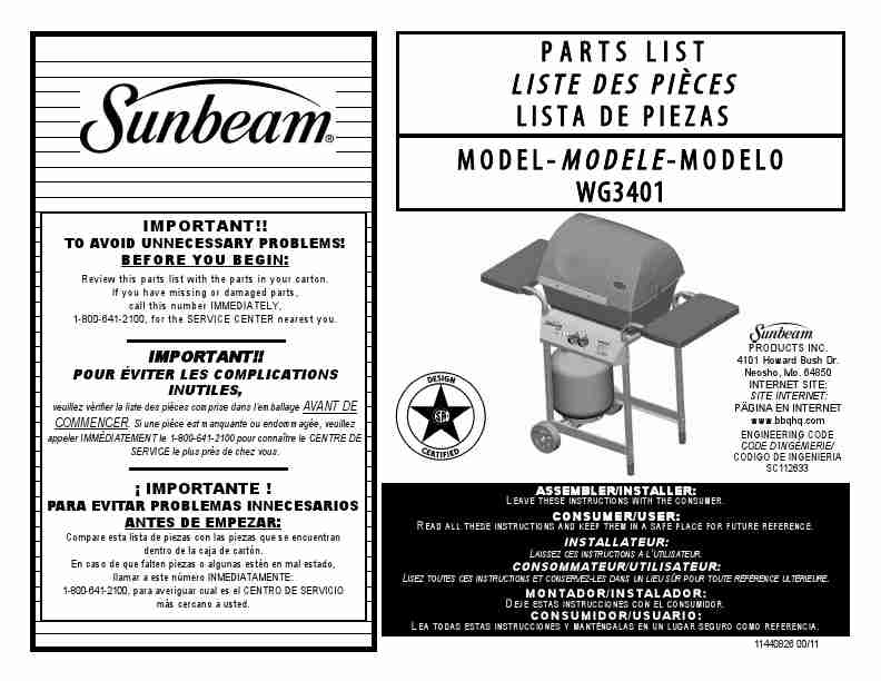 Sunbeam Charcoal Grill WG3401-page_pdf
